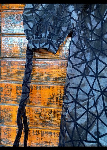 Uzun Siyah abiye - Görsel 2