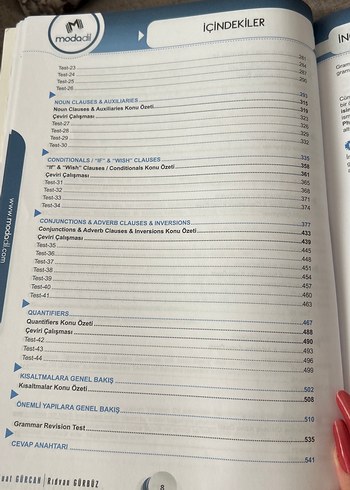 Beden Renk YKS-dil modadil İngilizce Gramer Konu+Soru Kitabı YDT yds