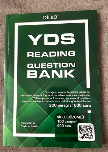 Dilko YDS Reading soru bankası - 800 Soru, Video Çözümlü YDT
