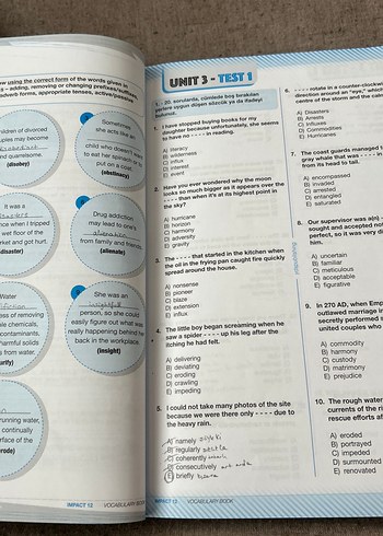 Beden Impact Grade 12 Vocabulary Kitabı ydspublishing