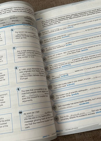 Impact Grade 12 Vocabulary Kitabı ydspublishing