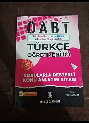 ENES KAAN ŞAHİN TÜRKÇE ÖABT KONU ANLATIM KİTABI