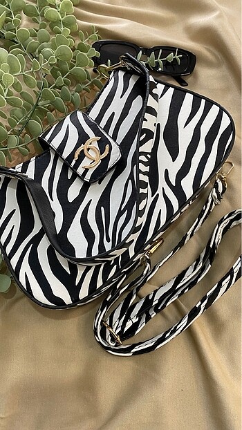 Diğer Zebra Desen Baget Çanta