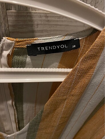 s Beden Trendyol keten elbise