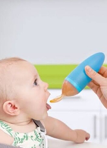 Boon Squirt Silikon Mama Sıkma Kaşığı & 2 Suavinex Kaşık