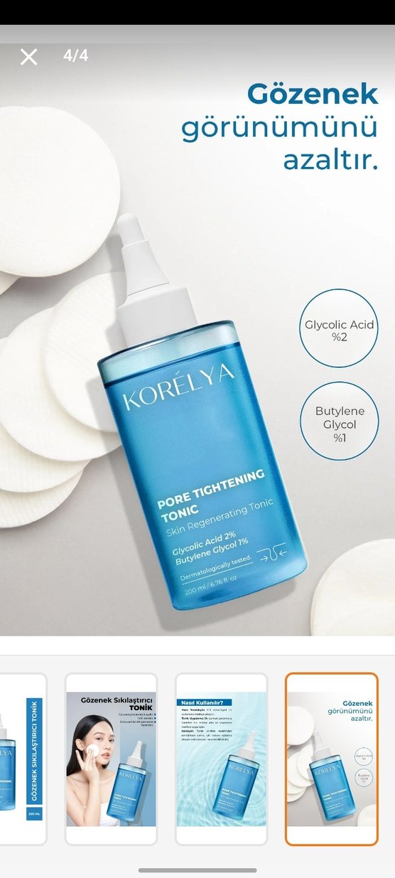 Korelya Gözenek Sıkılaştırıcı Tonik 200 ml - Görsel 4