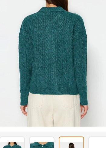 Örgü Kadın Triko Kazak - Görsel 3