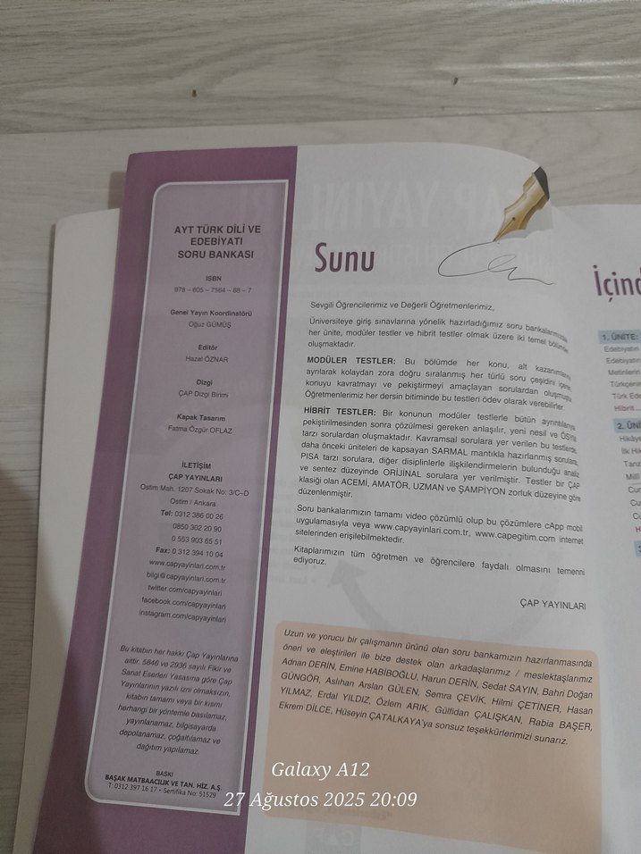 ap yayınları edebiyat soru bankası - Görsel 2