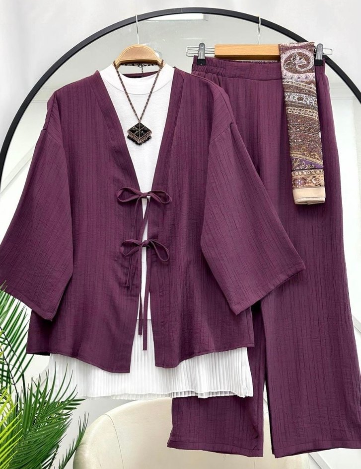 Bohem Uzun Mor Takım - Görsel 3