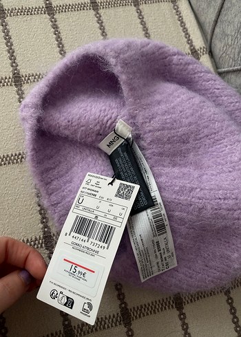 Mango Mor Örgü Bere - Görsel 3