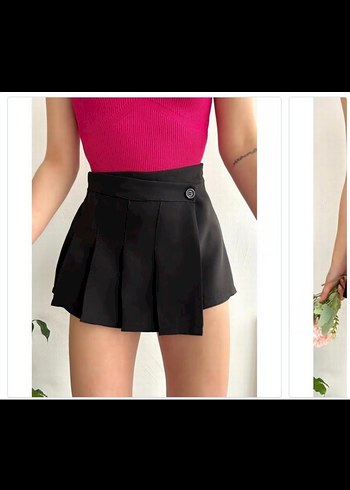 Şort etek siyah - Görsel 3