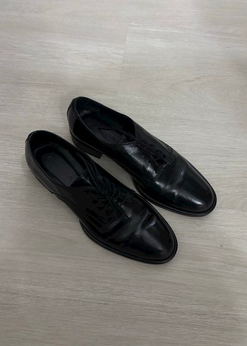 Unisex siyah klasik ayakkabı - Görsel 2