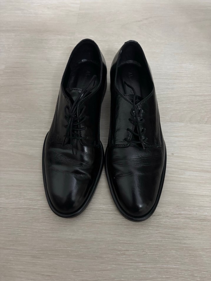 Unisex siyah klasik ayakkabı - Görsel 3