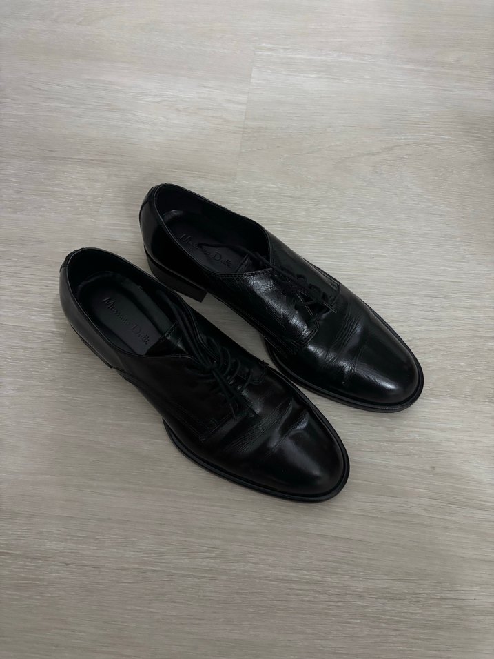 Unisex siyah klasik ayakkabı - Görsel 2