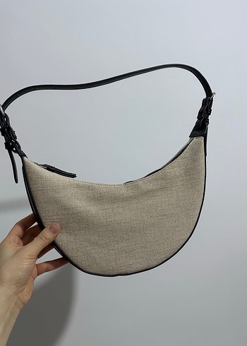 Beden Bej Siyah Minimalist Kadın Omuz Çantası