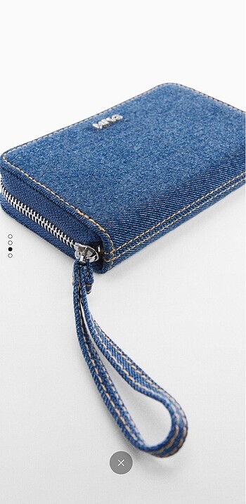 Beden lacivert Renk Mango denim cüzdan