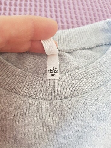7 Yaş Beden gri Renk Kız çocuk eşofman takım + polar sweat