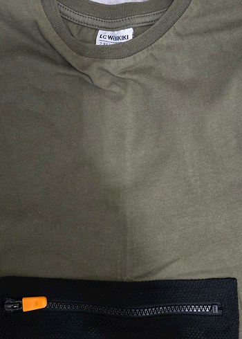 6 Yaş Beden Erkek Çocuk Khaki Baskılı Eşofman Takımı