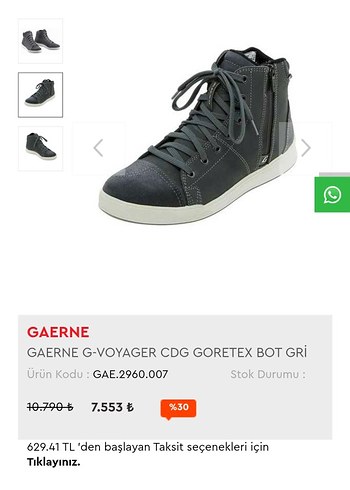 Gri Bağcıklı Erkek motosiklet botu - Görsel 9