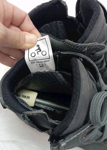 Gri Bağcıklı Erkek motosiklet botu - Görsel 3