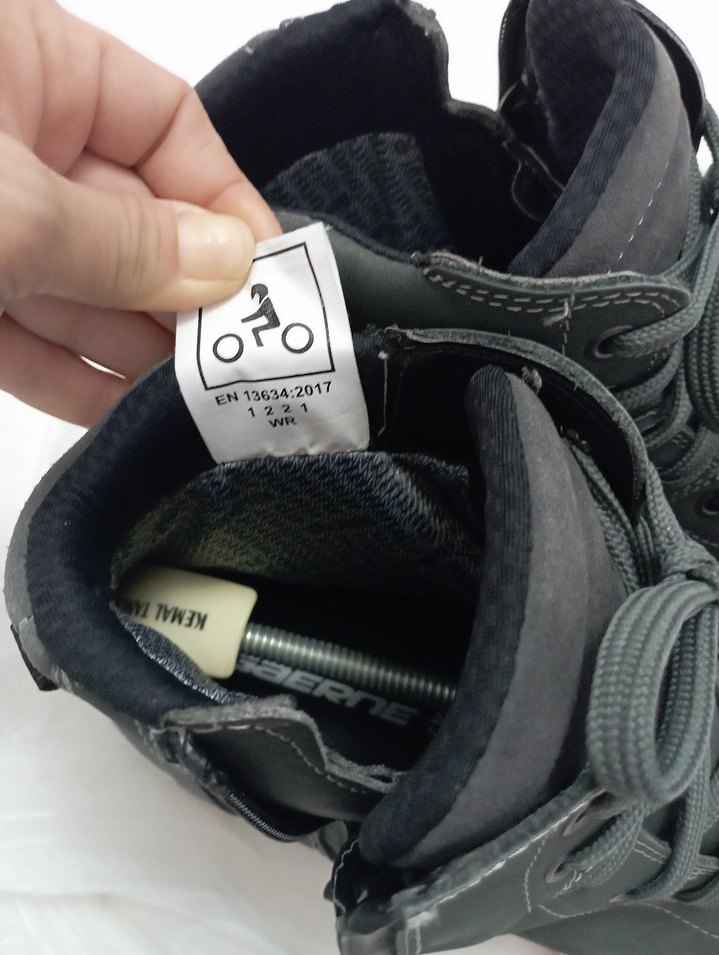 Gri Bağcıklı Erkek motosiklet botu - Görsel 3