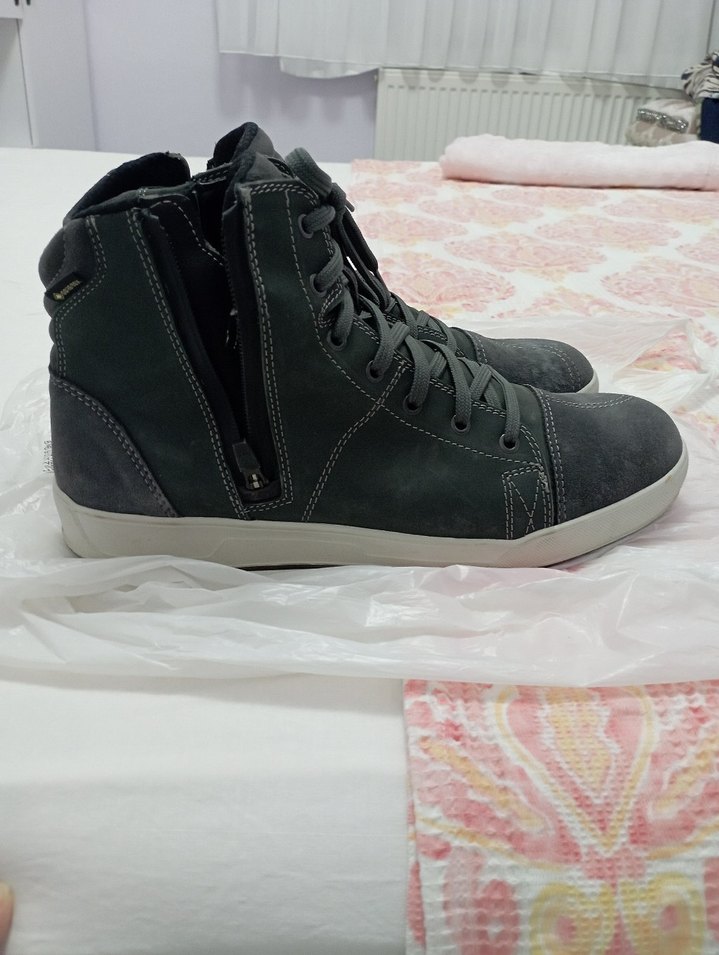 Gri Bağcıklı Erkek motosiklet botu - Görsel 5