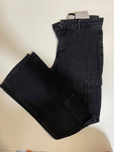 36 Beden siyah Renk #zara Kargo Pantolon