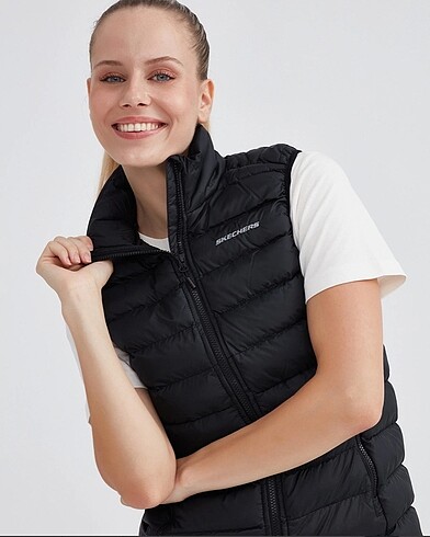 m Beden #skechers Outerwear Padded Vest Yelek