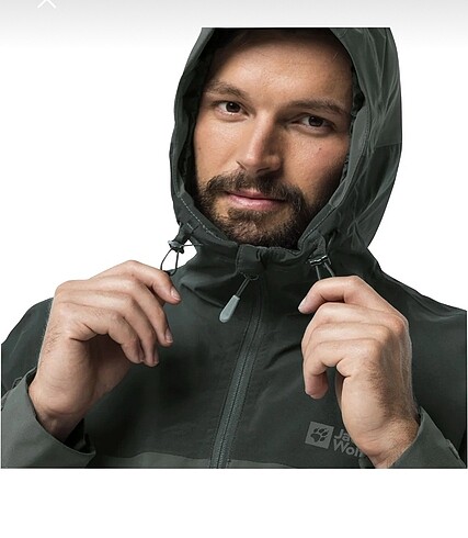 xl Beden siyah Renk #jackwolfskin Weıltal 2L JKT M YAĞMURLUK