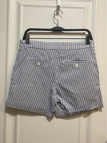 38 Beden mavi Renk #h&m Çizgili Bermuda Şort