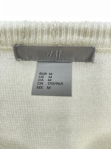 m Beden beyaz Renk H&M Kazak / Triko %70 İndirimli.