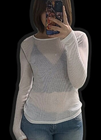 H&M Hm Transparan Üst