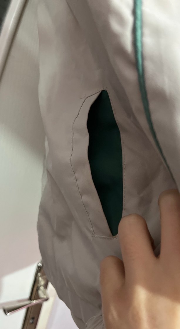 Bej Kapüşonlu Fermuarlı Rahat Kesim Ceket - Görsel 5