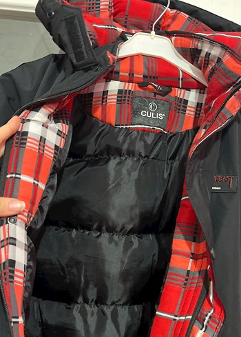 Kapüşonlu Siyah Fermuarlı Erkek Mont - Görsel 5