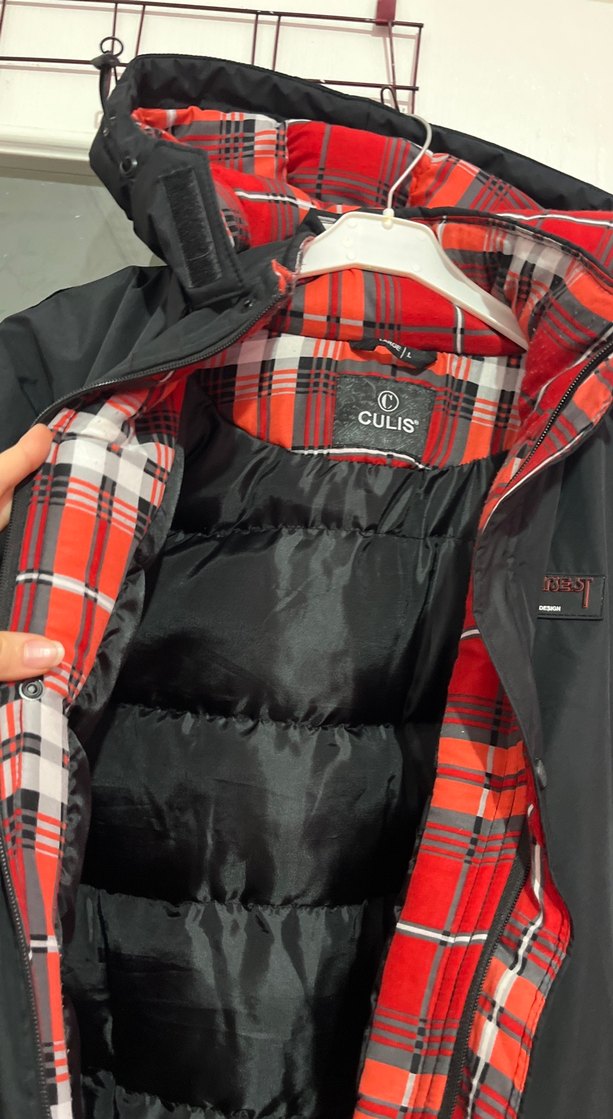 Kapüşonlu Siyah Fermuarlı Erkek Mont - Görsel 5