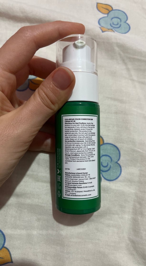 Maru.derm SPF 50 Renkli Cica Onarıcı Güneş Kremi 50 ml - Görsel 3