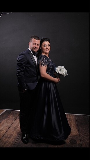 İndigo mavisi nişanlık