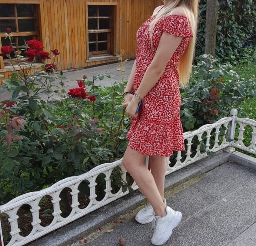 Çiçekli elbise - Görsel 3