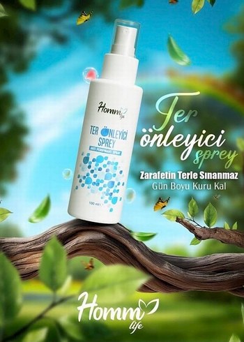 Homm Life Ter Önleyici Sprey 100ml Kadın Deodorant - Görsel 4