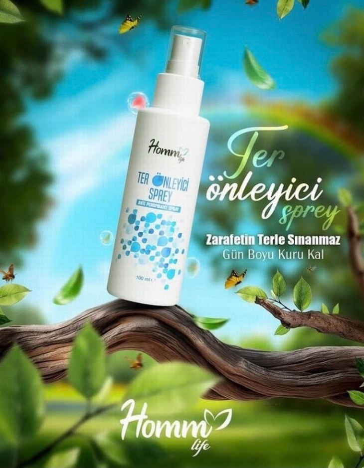 Homm Life Ter Önleyici Sprey 100ml Kadın Deodorant - Görsel 4