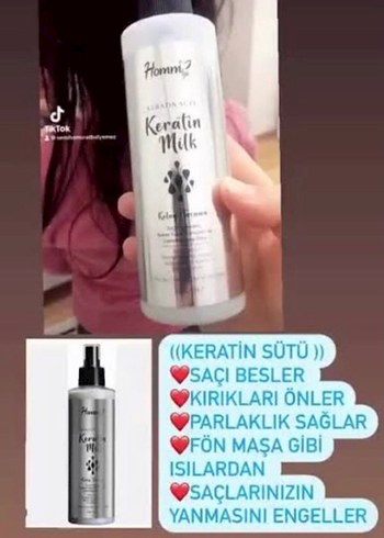Homm Bitkisel Life Keratin Saç Sütü - Saç Bakım Spreyi - Görsel 5