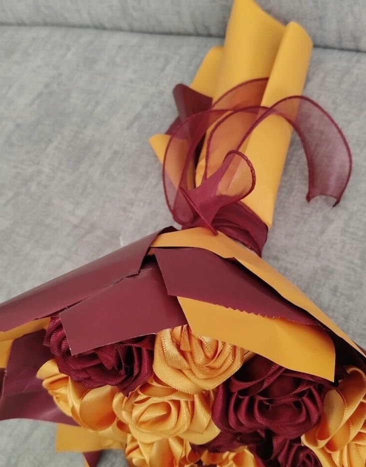 Galatasaray Sevdalılarına Harika El Yapımı Gül Buketi - Görsel 2