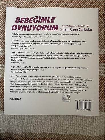 0-6 ay bebeğimle oynuyorum kitabı
