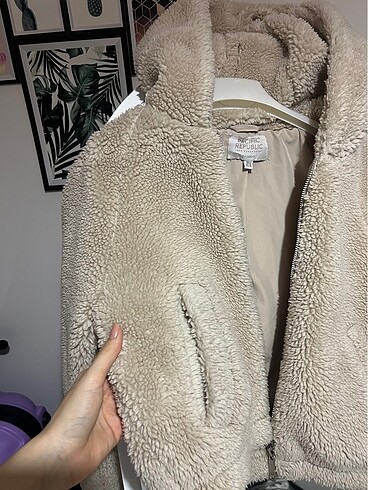 Pull and Bear Pull Bear yünlü mont