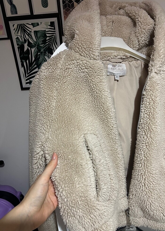 Pull Bear yünlü mont - Görsel 2