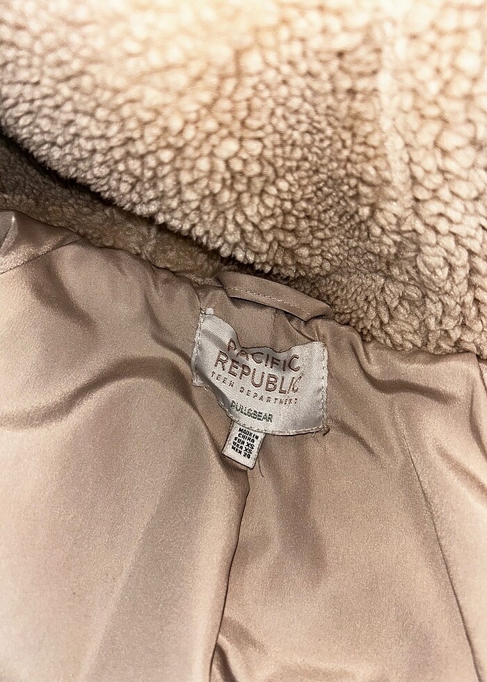 Pull Bear yünlü mont - Görsel 3