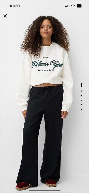 Bershka straight pantolon