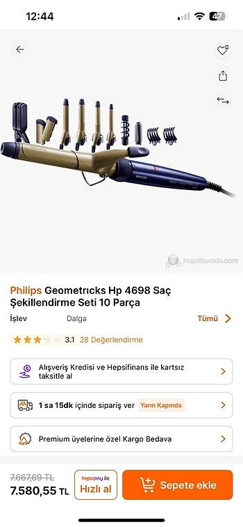 Phiips geometrick saç şekillendirici