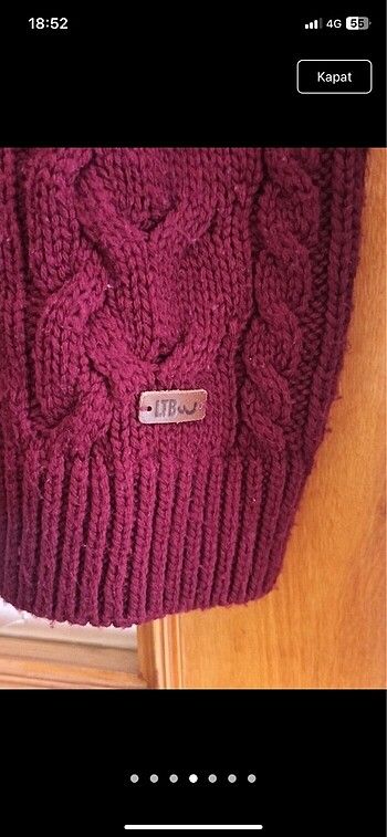 xs Beden bordo Renk Ltb kazak