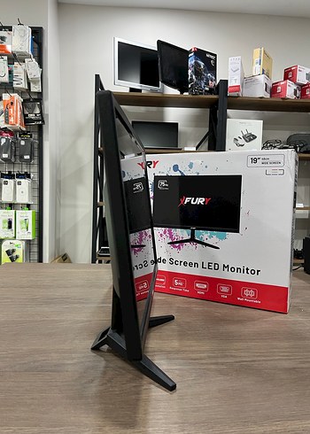 Sıfır 19 inç Siyah Geniş Ekran LED Monitör - Görsel 5